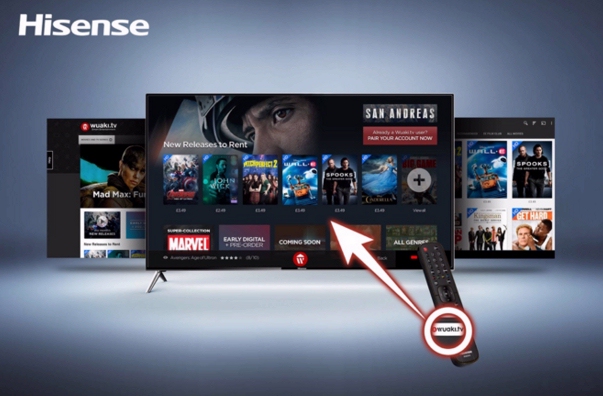 Los nuevos modelos de Smart TV de Hisense contarán con un acceso directo de Wuaki.tv