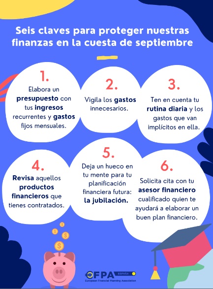 Seis claves para proteger nuestras finanzas en la cuesta de septiembre