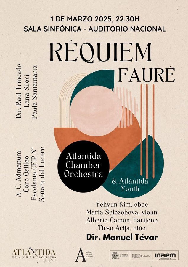 La magia y la emoción del Réquiem de Fauré llegan de la mano de la Atlántida Chamber Orchestra al Auditorio Nacional de Música de Madrid